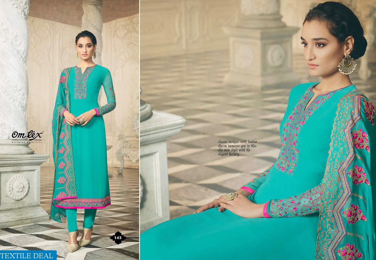 Omtex Queen Wholesale Embroidered Suits textiledeal.in